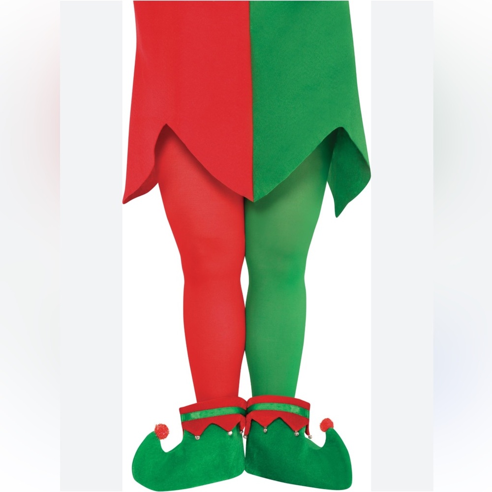 ELF Red and Green Holiday Tights NEW costume OSFM